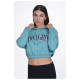 Target Γυναικείο φούτερ Loose Cropped Hoodie Fleece "Los Angeles"